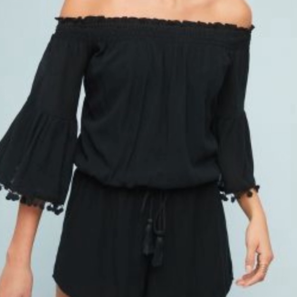 Anthropologie black romper